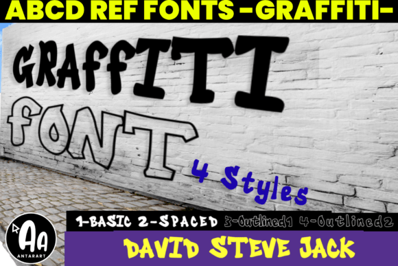 Abcd Ref Graffiti: A Bold and Playful Display Font for Web Design