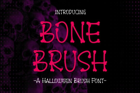 Bone Brush: A Spooky and Playful Font for Engaging Designs