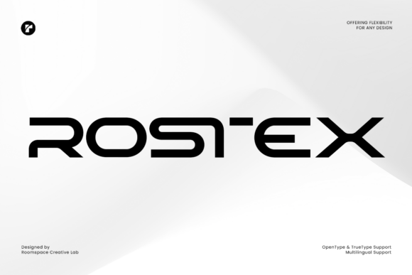 Boost Your Campaign with Rostex Regular: A Futuristic Display Font