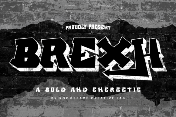 Brexh Regular: A Bold Graffiti-Style Font for Web Design