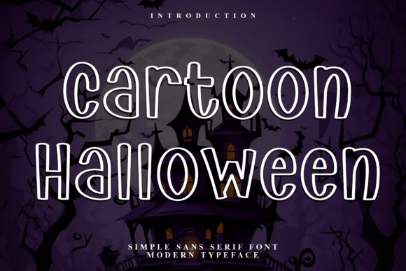 Cartoon Halloween: A Festive and Whimsical Display Font