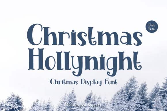 Christmas Hollynight: A Festive Display Font