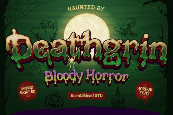 Deathgrind: A Chilling Display Font for Bold Branding