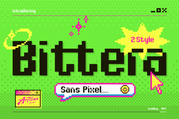Discover Bittera Regular: A Retro 8-bit Font for Modern Design