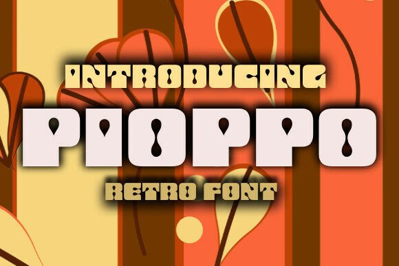 Discover Pioppo: A Bold Retro Display Font for Editorial Charm