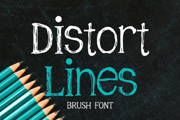 Distort Lines: A Bold and Edgy Typeface for Web Design