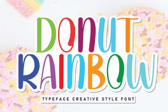 Donut Rainbow: A Cheerful Display Font for Web Design