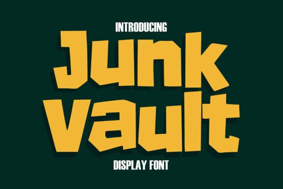 Enhance Your Brand with Junk Vault: A Bold Display Font