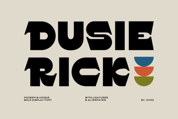 Enhance Your Editorial Design with Dusie Rick Font