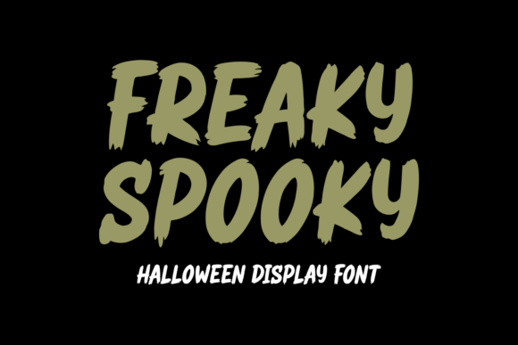 Freaky Spooky: A Bold and Playful Halloween Display Font