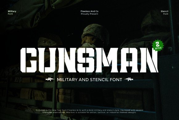 Gunsman: The Bold Font for Impactful Campaigns