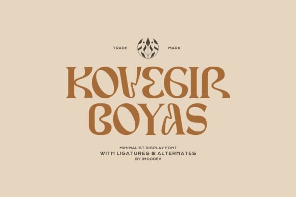 Kovegir: Elevate Your Brand with This Elegant Display Font