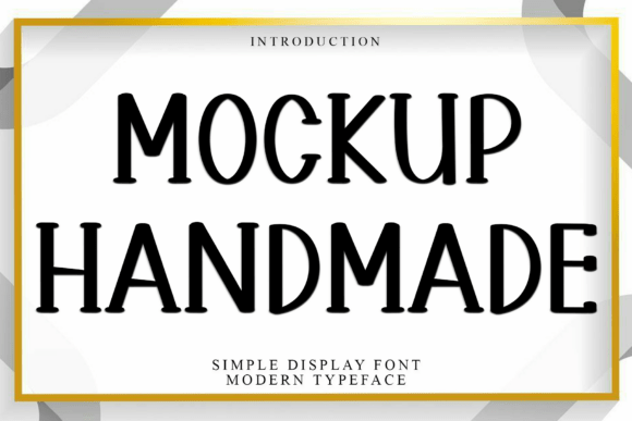 Mockup Handmade: A Festive Font for Creative Branding