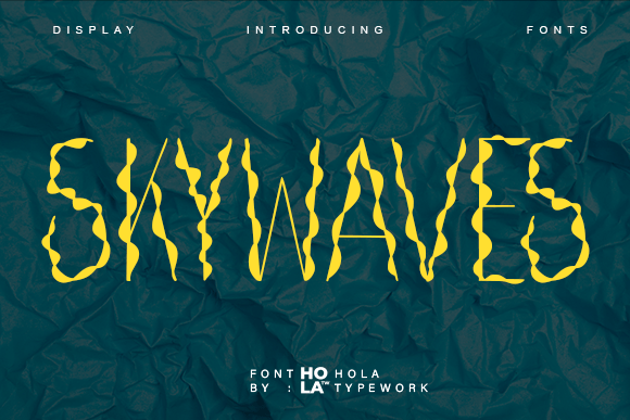 Skywaves: A Bold Display Font for Creative Projects