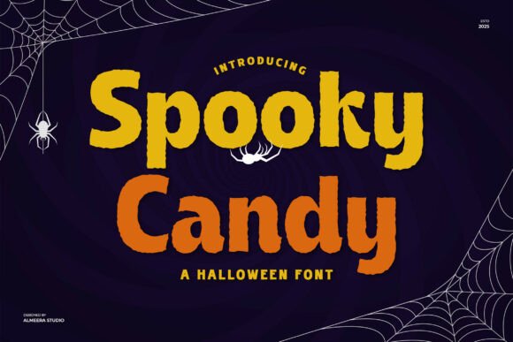 Spooky Candy: A Bold Display Font for Halloween Campaigns