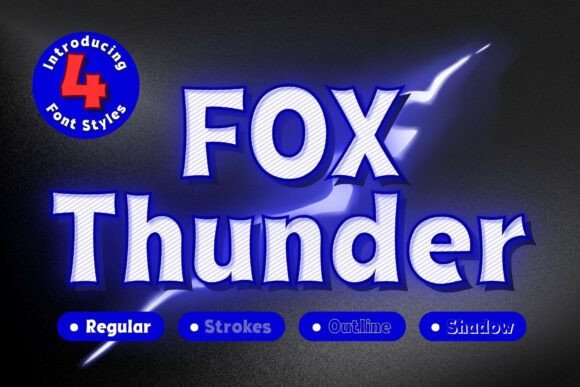 Unleash Creativity with Fox Thunder: A Bold Display Font
