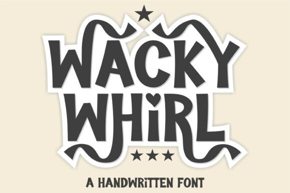 Wacky Whirl: A Playful Typeface for Editorial Delight