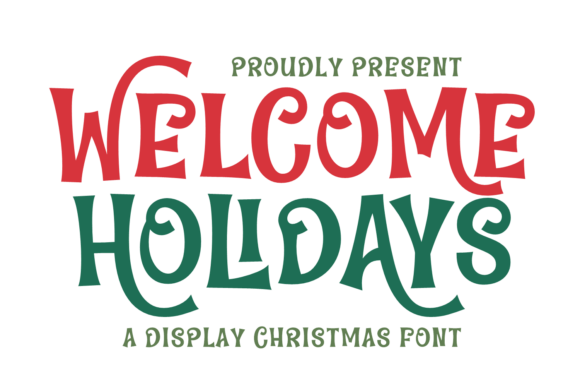 Welcome Holidays: A Festive Display Font for Web Design