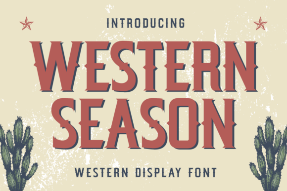 Western Season: A Bold Font for Rustic Craft Projects